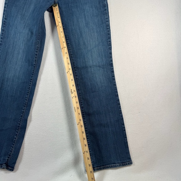 Levis Jeans Womens 30 Blue 505 Straight Mid Rise Medium Wash Stretch - Picture 8 of 13